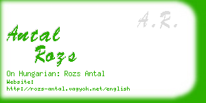 antal rozs business card